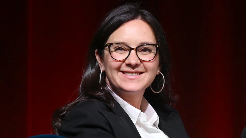 Bari Weiss speaks onstage during Book Club Event With Peggy Noonan on November 19, 2024 in New York City.