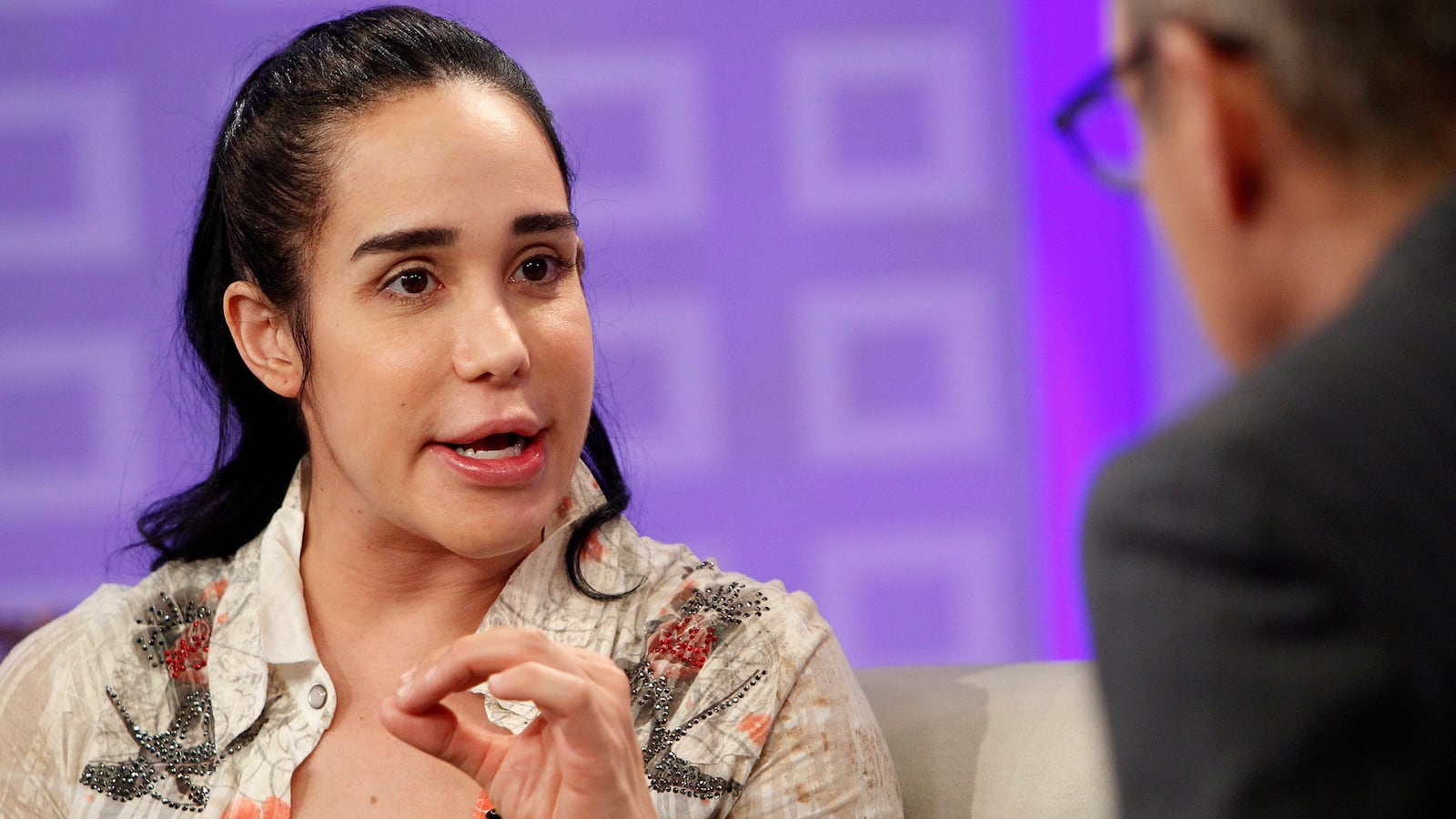 TODAY -- Pictured: Nadya Suleman appears on NBC News' "Today" show -- (Photo by: Peter Kramer/NBC/NBC Newswire/NBCUniversal via Getty Images)