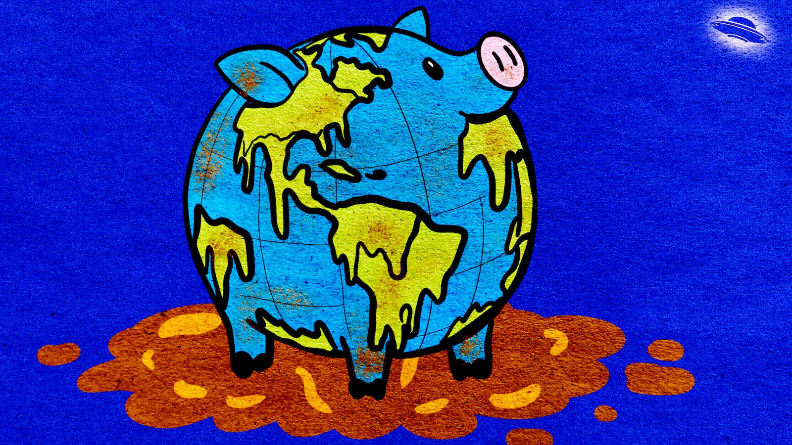 Dirty earth illustration