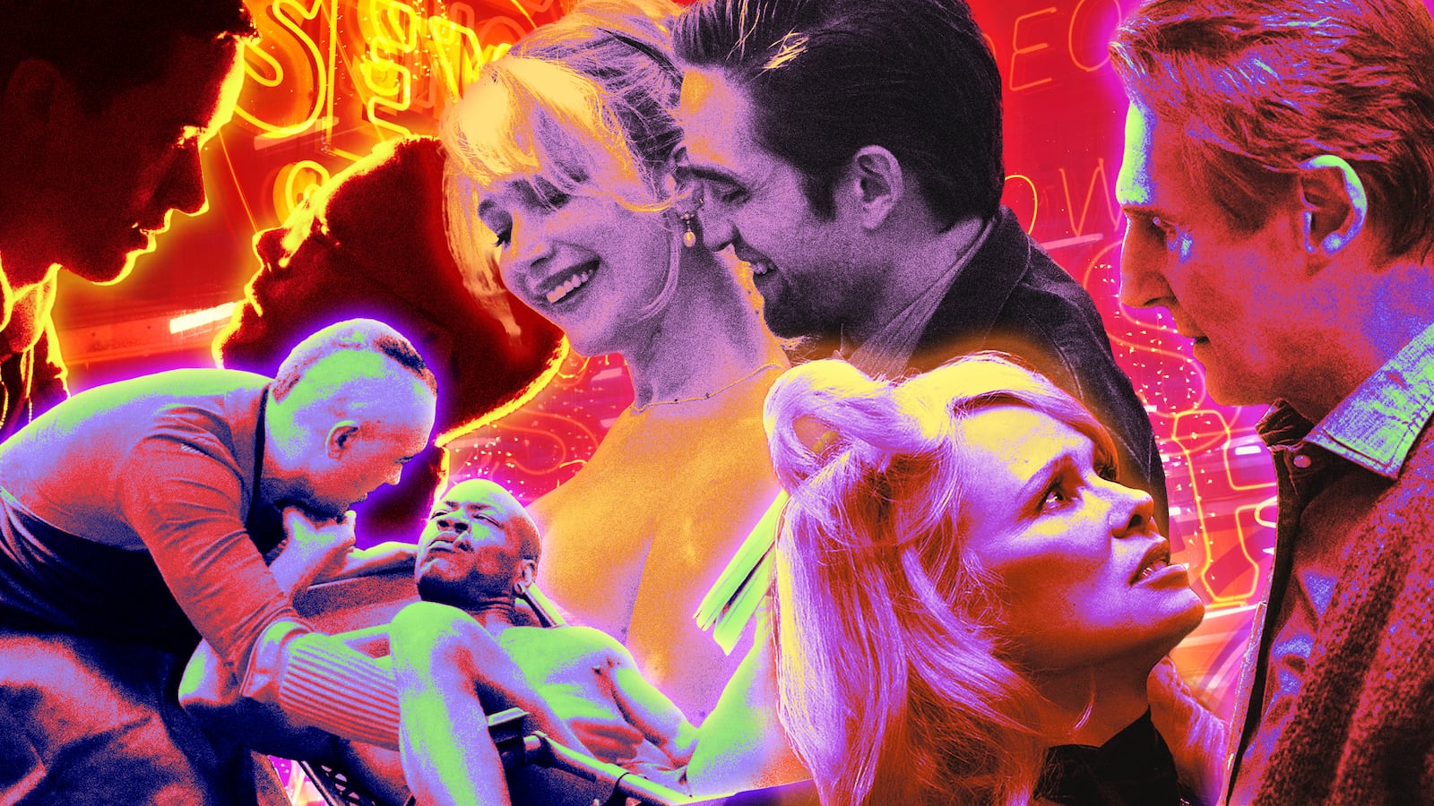 A photo illustration of the Best and Worst sex love scenes in film for 2025 Obsessed.