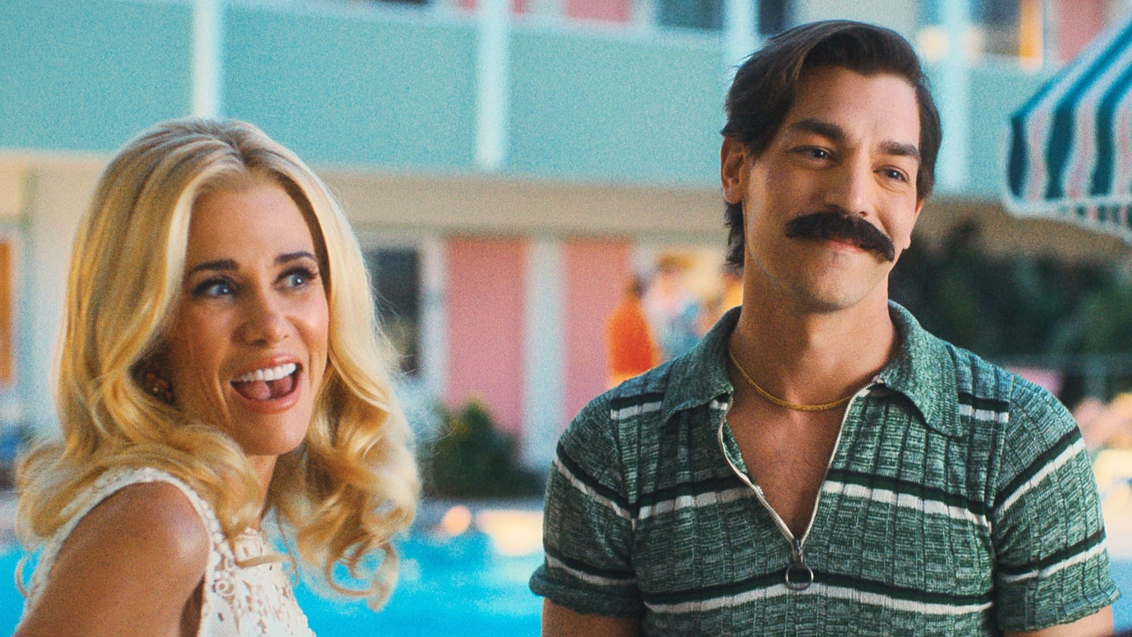 Matt Rogers and Kristin Wiig in Palm Royale