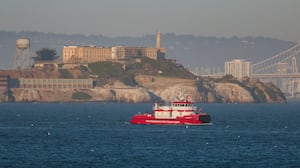 A San Francosco Fire Department boat