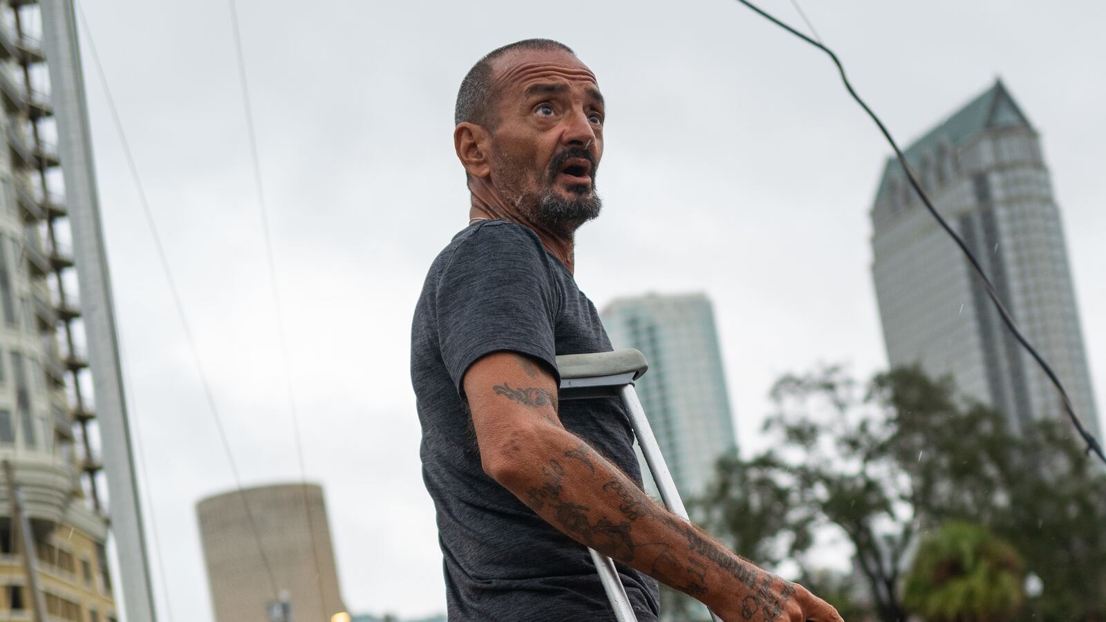 “Lieutenant Dan,” the TikTok star who refused to leave Tampa during Hurricane Milton, survived the storm.