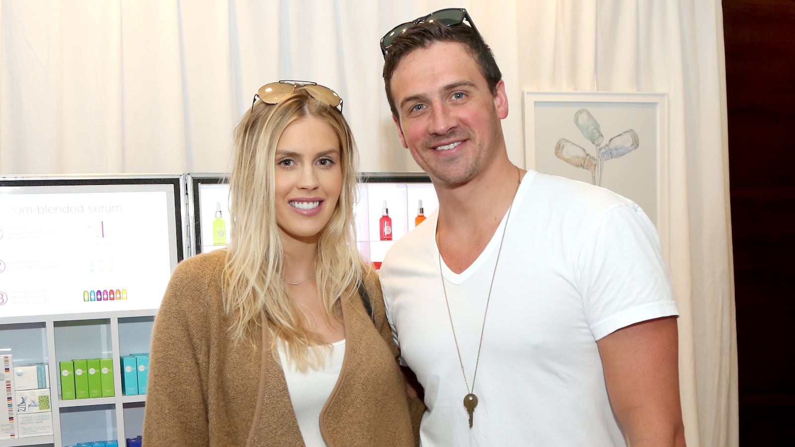 LOS ANGELES, CA - FEBRUARY 23: Olympic athlete Ryan Lochte (R) and Kayla Rae Reid attend Kari Feinstein's Pre-Oscar Style Lounge at the Andaz Hotel on February 23, 2017 in Los Angeles, California. (Photo by Maury Phillips/WireImage)
