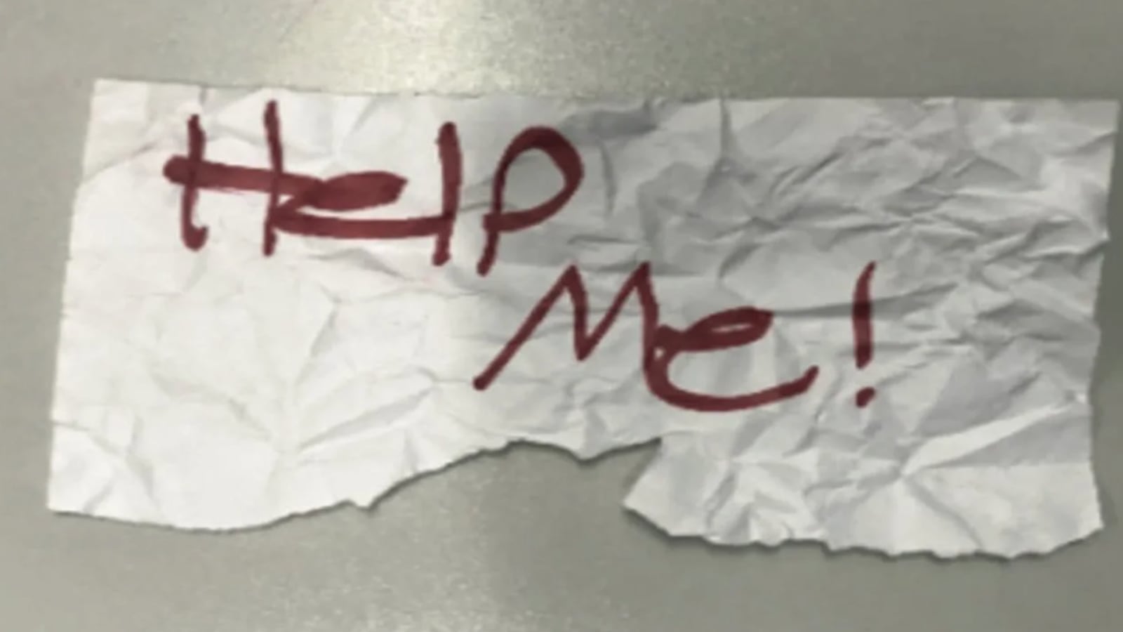 A 13-year-old from Texas was rescued in California after using a "Help Me" sign to notify a stranger