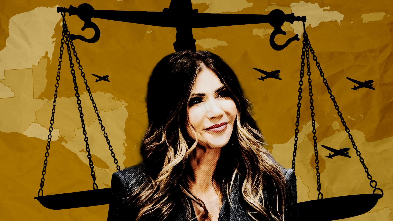 Kristi Noem and the deportation flights.