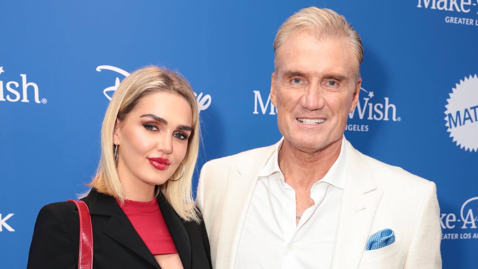 Emma Krokdal and Dolph Lundgren