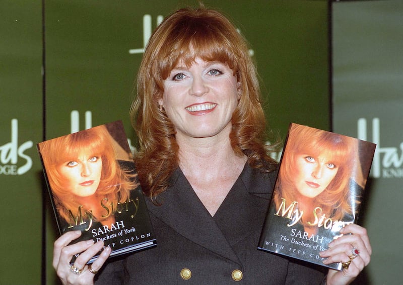 The Duchess Of York  Signing Copies Of Her  Book "My Story" At Harrods, London