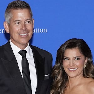 U.S. Secretary of Transportation Sean Duffy and his wife, Rachel Campos-Duffy, pose on the red carpet for the 2026 White House Correspondents' Association (WHCA) dinner in Washington, D.C., U.S., April 25, 2026. REUTERS/Elizabeth Frantz