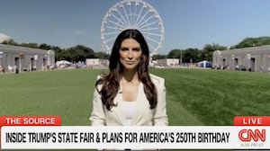 Kaitlan Collins visits Donald Trump's empty State Fair.