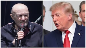 British rocker Phil Collins and President Donald Trump.