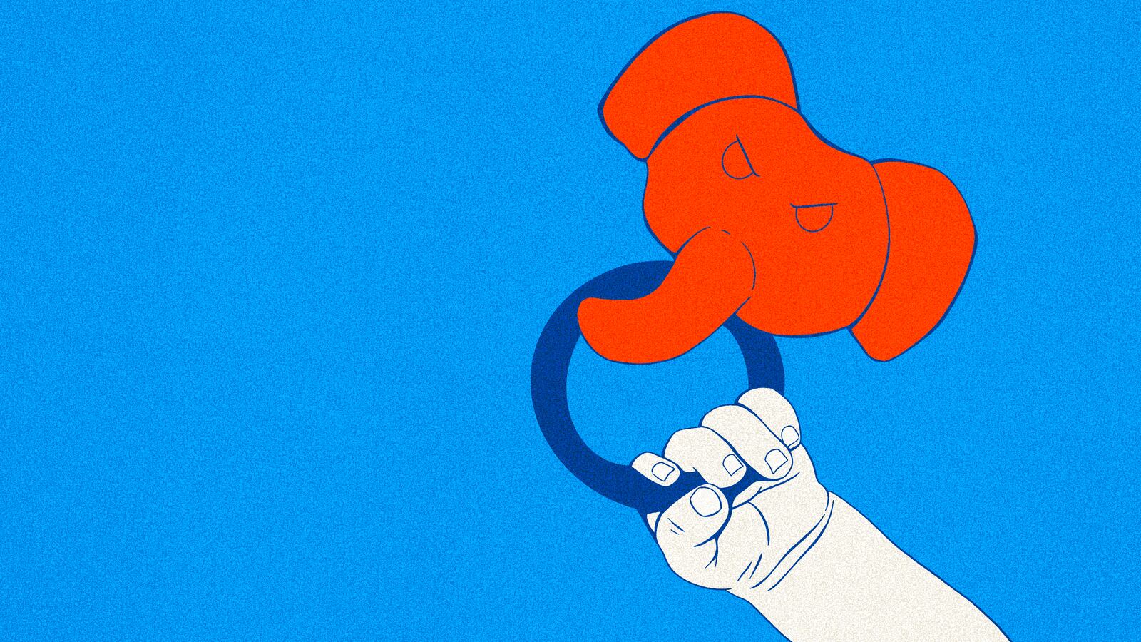 baby holding an elephant rattle