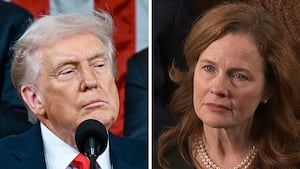 Donald Trump and Amy Coney Barrett