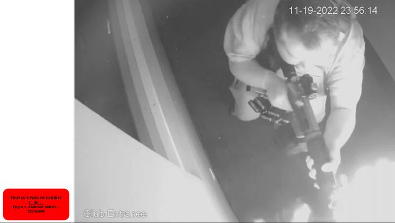 Aldrich entering Club Q