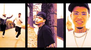 A photo illustration of Claudio David Balcane González, Davicito59, and clips of Balcane in the music video "Donaltron."