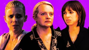 A photo illo of Kate Mara, Elisabeth Moss, and Kerry Washington.