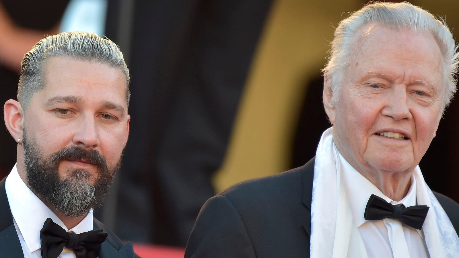 American actor Jon Voight and american actor, scriptwriter and director Shia LaBeouf at Cannes Film Festival 2024