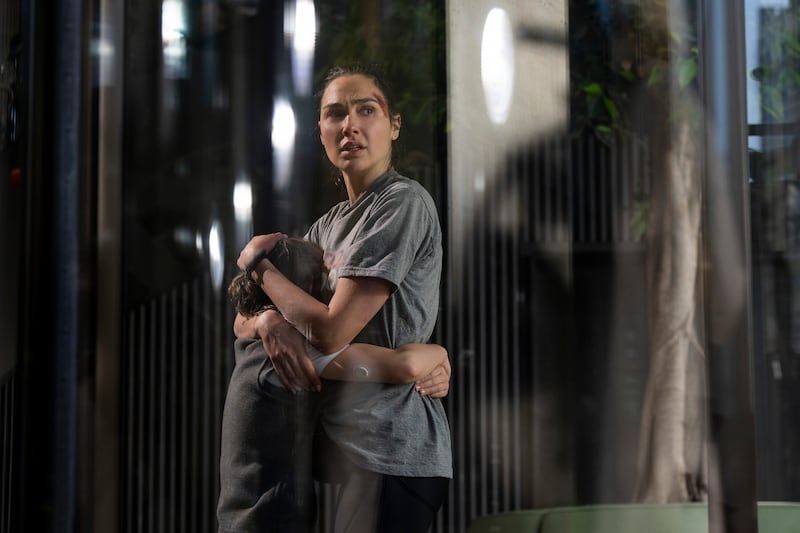 (L-R) Rory Wilmot and Gal Gadot in The Runner.