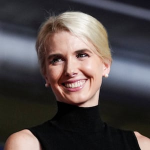 Natalie Harp at Trump's Nebraska rally.