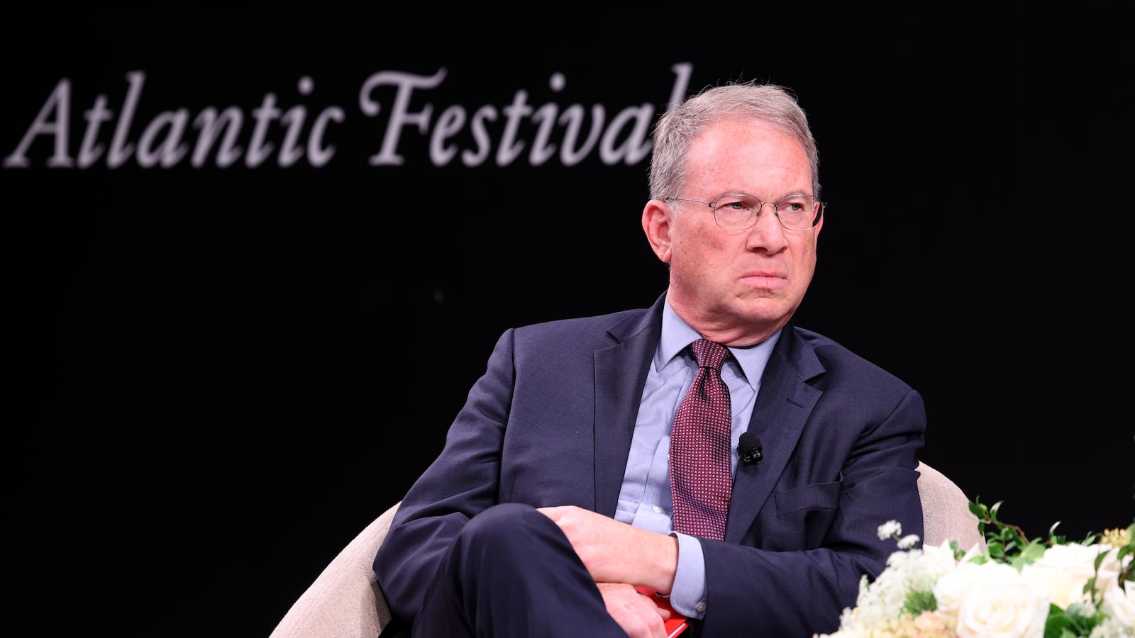 Jeffrey Goldberg speaks on stage during “The State of the Global Economy” panel for The Atlantic Festival in September.
