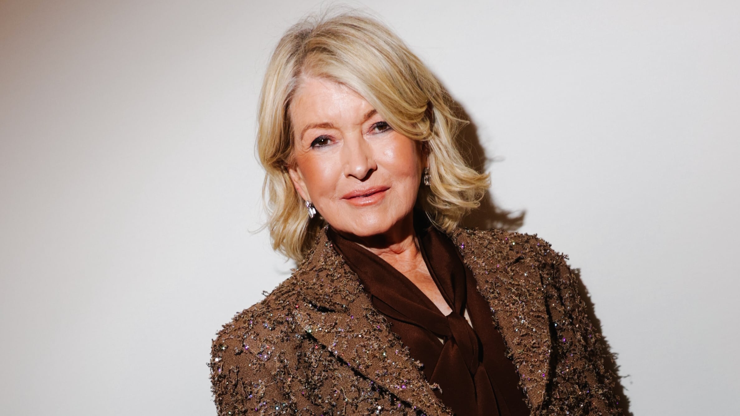 Martha Stewart at the Tory Burch Fall RTW 2025 fashion show as part of New York Fashion Week held at the Museum of Modern Art on February 10, 2025 in New York, New York.