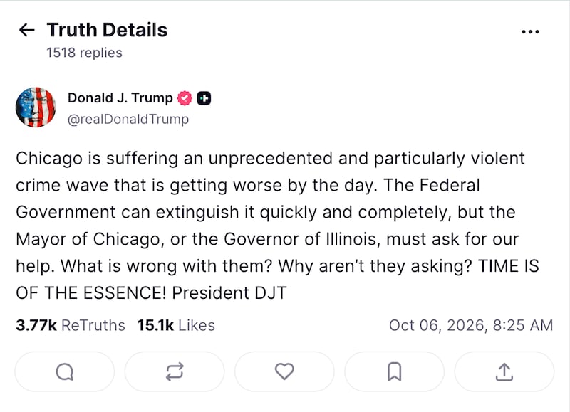 Donald Trump ranted about Illinois Gov. JB Pritzker refusing to accept the president's offer to send military troops to tackle crime in Chicago, despite studies showing a lack of effectiveness for the mitigation tactic.