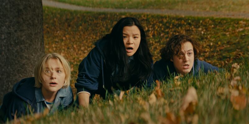 Alyvia Alyn, Sydney Topliffe, and John Daniel