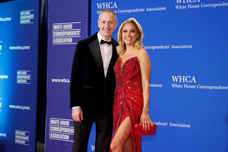 Brian Fitzpatrick and Jacqui Heinrich attend the 2026 White House Correspondents' Dinner at Washington Hilton on April 25, 2026 in Washington, DC.