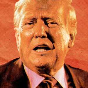 A photo illustration of former President Donald Trump.