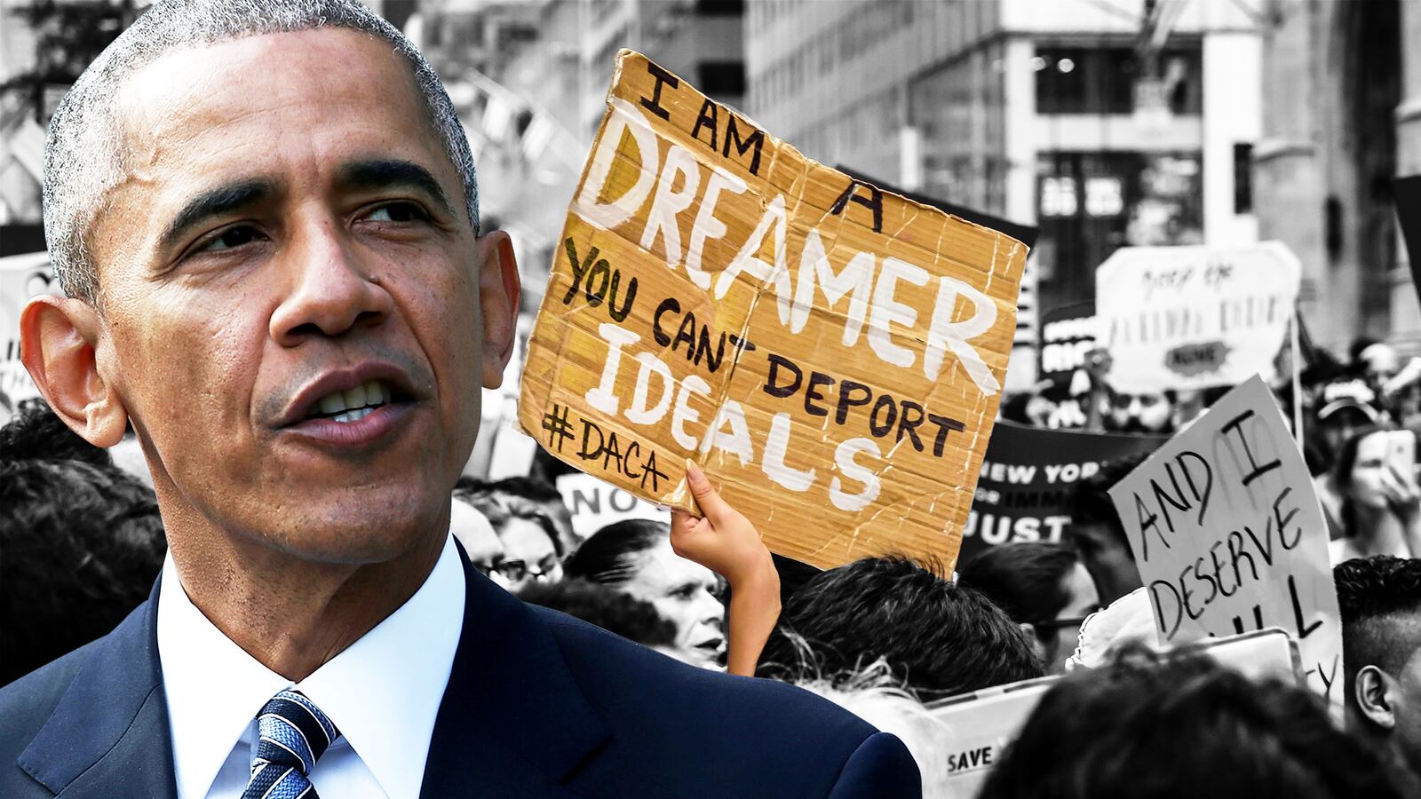 Barack Obama spoke out to defend undocumented immigrants who arrived in America as children.