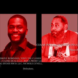 A photo illustration of Anthony “Tony the Closer” Robinson and Cesar Piña.