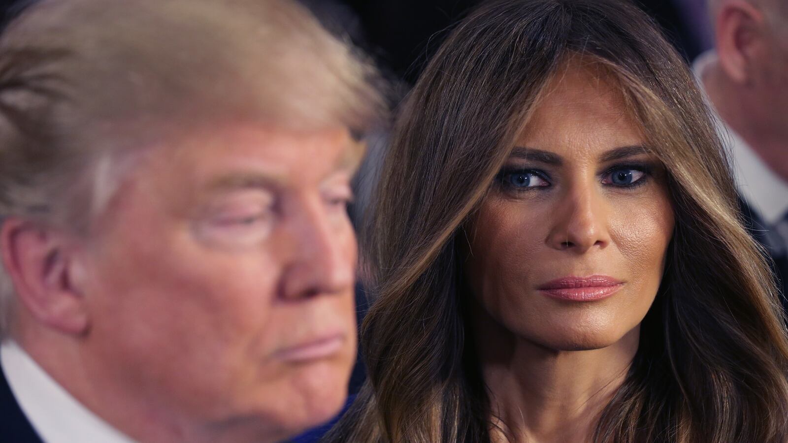 Melania Trump skipped husband Donald’s surprise first appearance at the RNC.