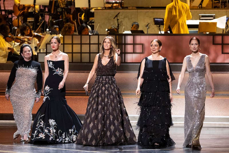 Maya Rudolph, Kristen Wiig, Rose Byrne, Ellie Kemper, and Melissa McCarthy presented at the 98th Academy Awards.
