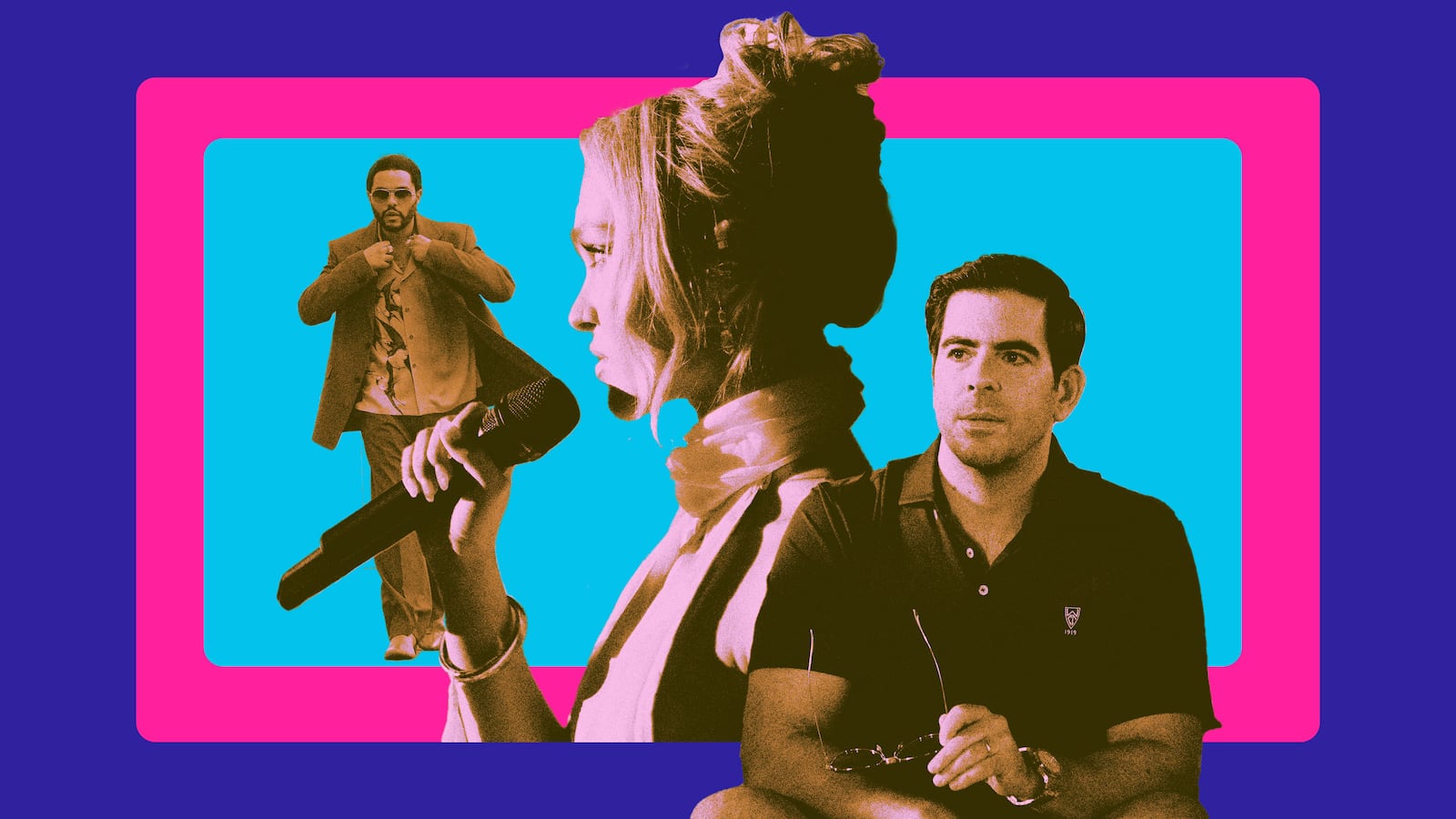 An illustration of characters from The Idol.