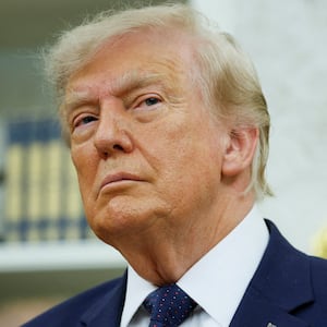 U.S. President Donald Trump attends an event to mark the launch of "Trump Accounts" in the Oval Office at the White House in Washington, D.C., U.S., July 6, 2026. REUTERS/Evan Vucci