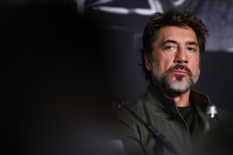 Spanish actor Javier Bardem attends a press conference for the film "El ser querido" (The Beloved) at the 79th edition of the Cannes Film Festival in Cannes, southern France on May 17, 2026.