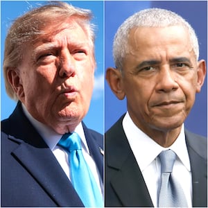 Donald Trump and Barack Obama.
