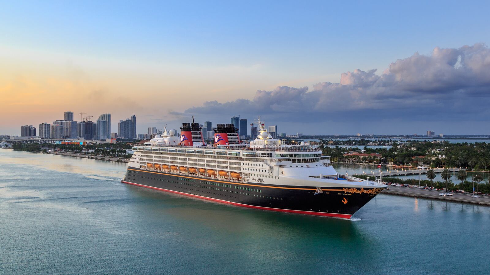 A snapshot of the Disney Dream cruise liner.