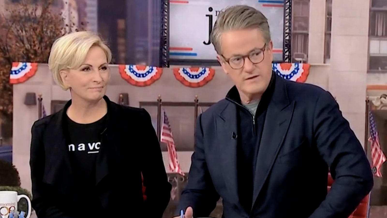 MSNBC’s ‘Morning Joe’ team reacted to JD Vance calling Kamala Harris “trash” in his closing message of the 2024 election.