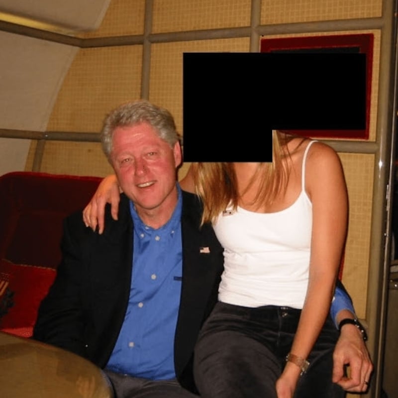 Bill Clinton in image from the Epstein Files released December 19, 2025.