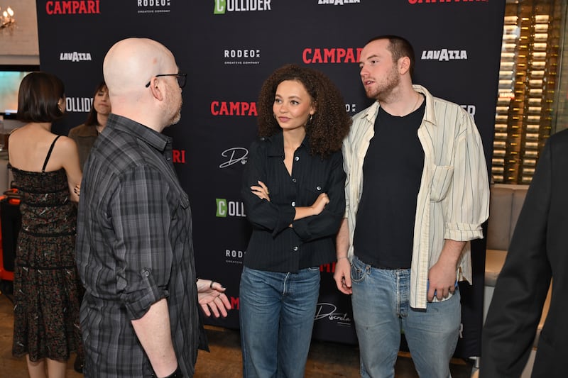 Editor-in-Chief at Collider Steven Weintraub, Nico Parker and Cooper Hoffman attend Collider Media Studio during TIFF 2025 on September 06, 2025 in Toronto, Ontario.