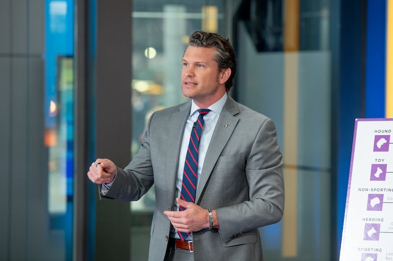 Pete Hegseth at Fox News Channel Studios on February 05, 2019 in New York City.