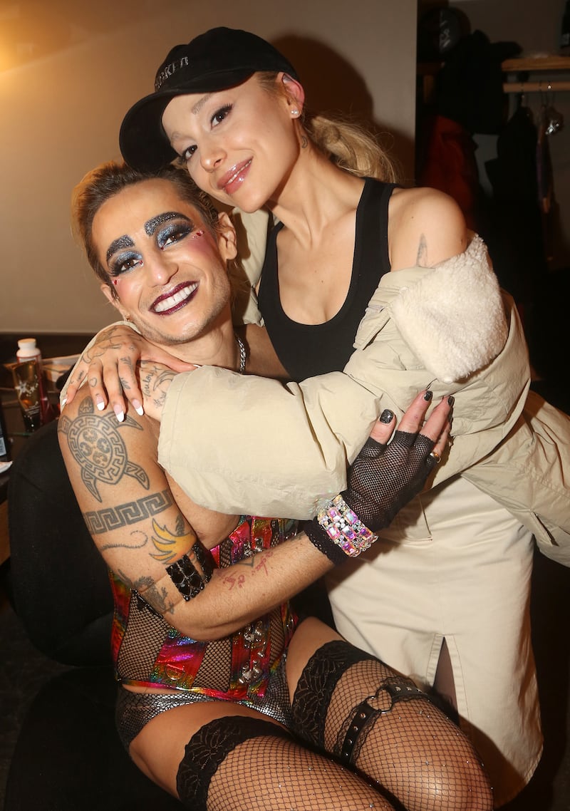 Frankie Grande with sister Ariana Grande