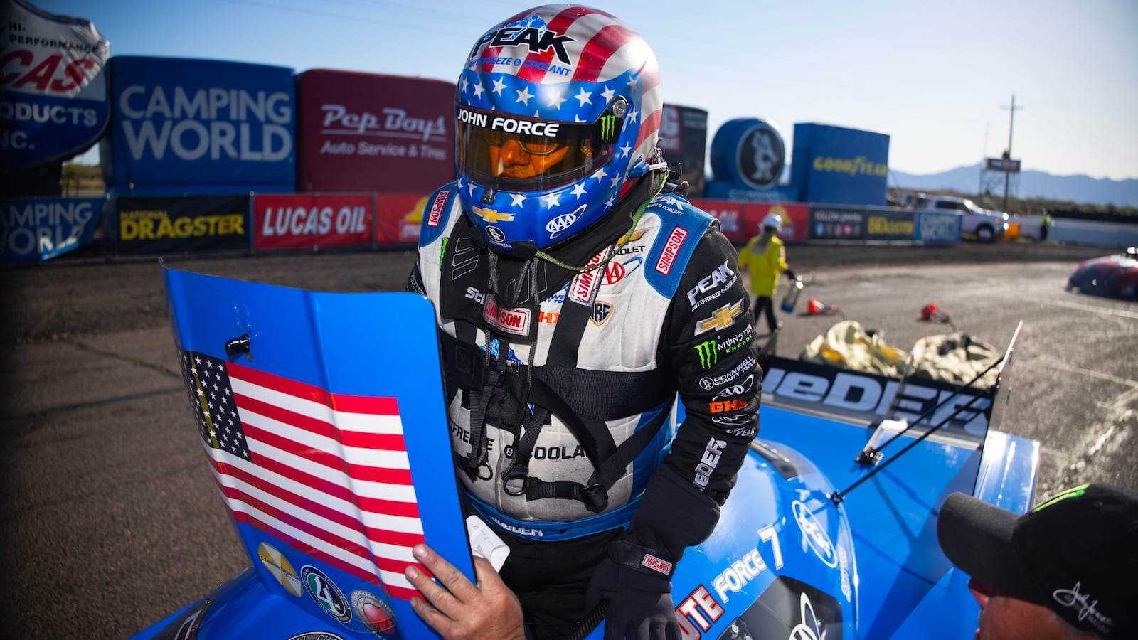 NHRA funny car driver John Force.