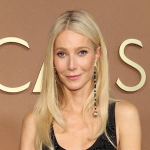 Gwyneth Paltrow attends the 16th Governors Awards on November 16, 2025, in Hollywood, California. Her hair is straight and center-parted, and she's wearing simple, toned-down makeup.