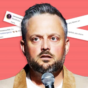 Nate Bargatze deletes social media comments.