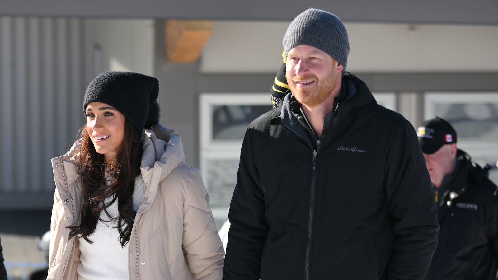 Prince Harry, Duke of Sussex and Meghan, Duchess of Sussex attend the Invictus Games One Year To Go Event on February 14, 2024 in Whistler, Canada.