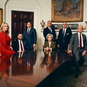 Vanity Fair's cover photo of the Trump administration officials