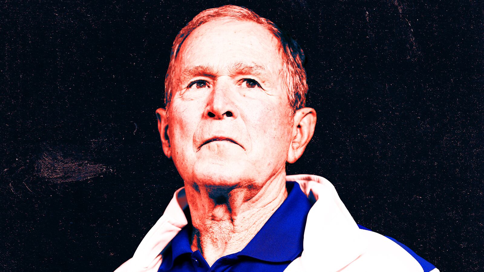 A photo illustration of George W. Bush.