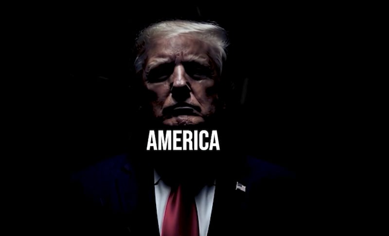 Image from Donald Trump's campaign ad "Love Me," paid for by U.S. taxpayers.